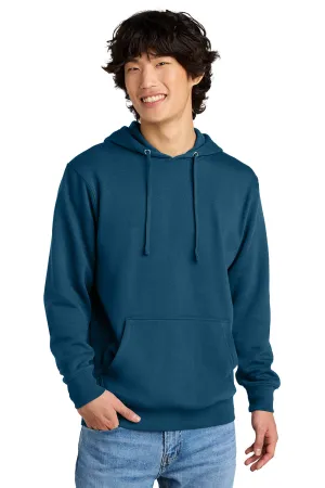 District Mens Very Important Fleece Hooded Sweatshirt Hoodie w/ Pouch Pocket - Neptune Blue