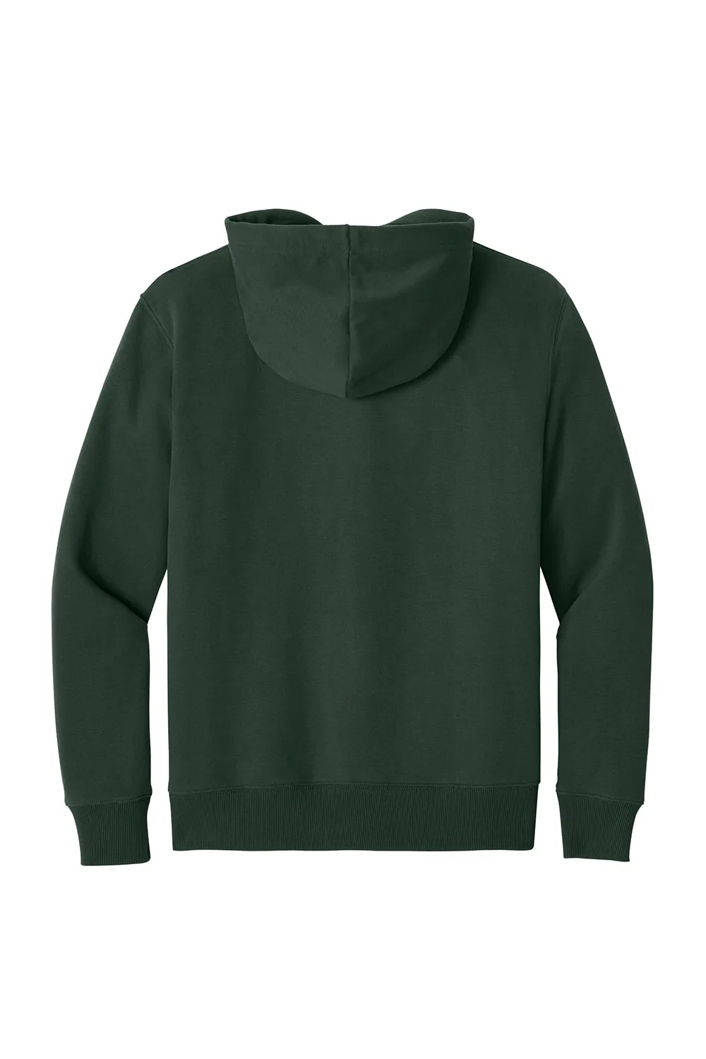 District Mens V.I.T. Heavyweight Fleece Hooded Sweatshirt Hoodie w/ Pouch Pocket - Forest Green