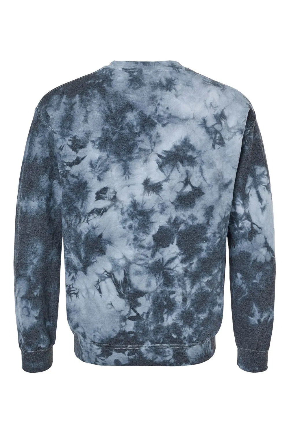Dyenomite Mens Tie Dyed Crewneck Sweatshirt - Black Crystal