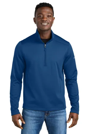 Eddie Bauer Mens Smooth Fleece 1/4 Zip Sweatshirt - Cobalt Blue