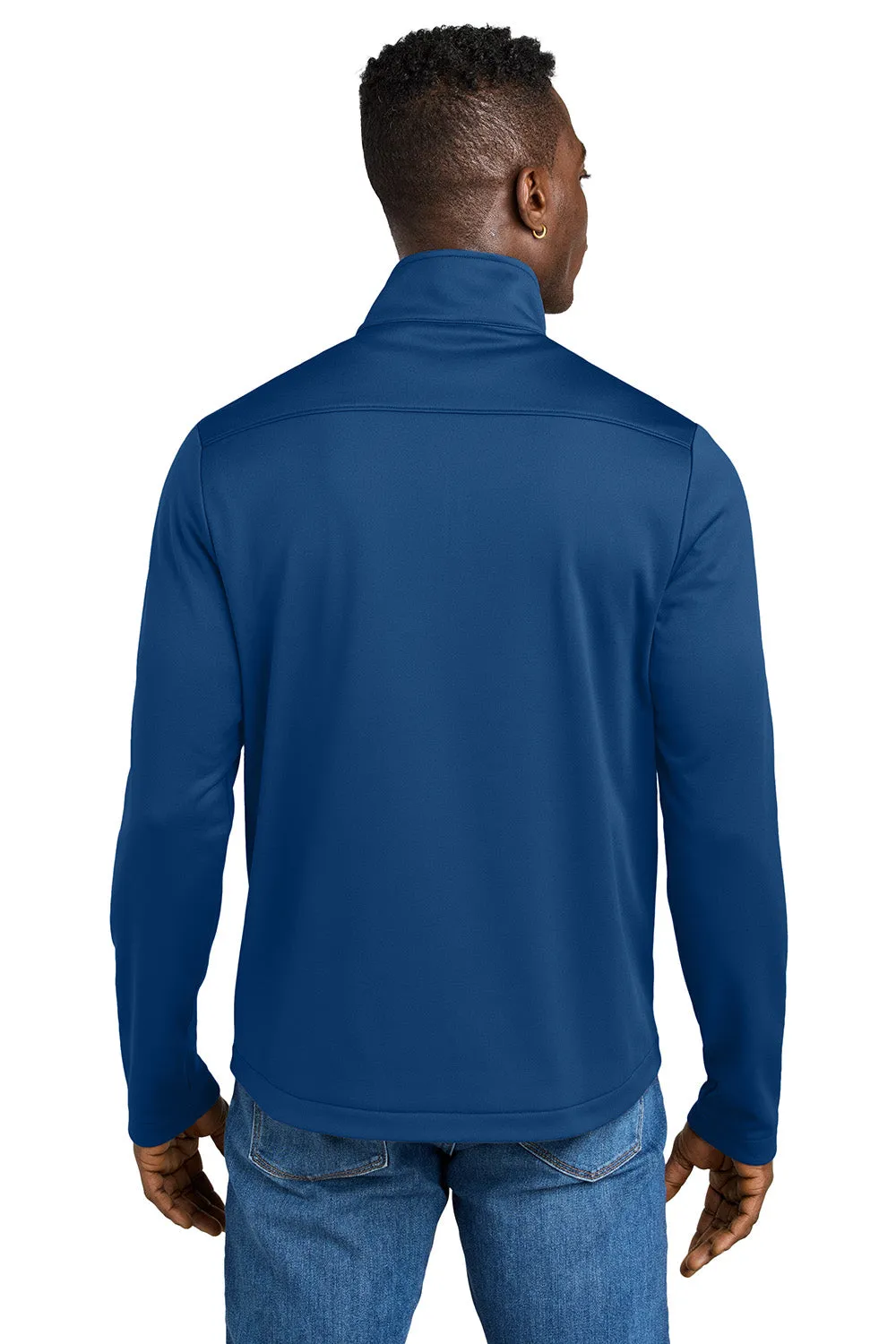 Eddie Bauer Mens Smooth Fleece 1/4 Zip Sweatshirt - Cobalt Blue