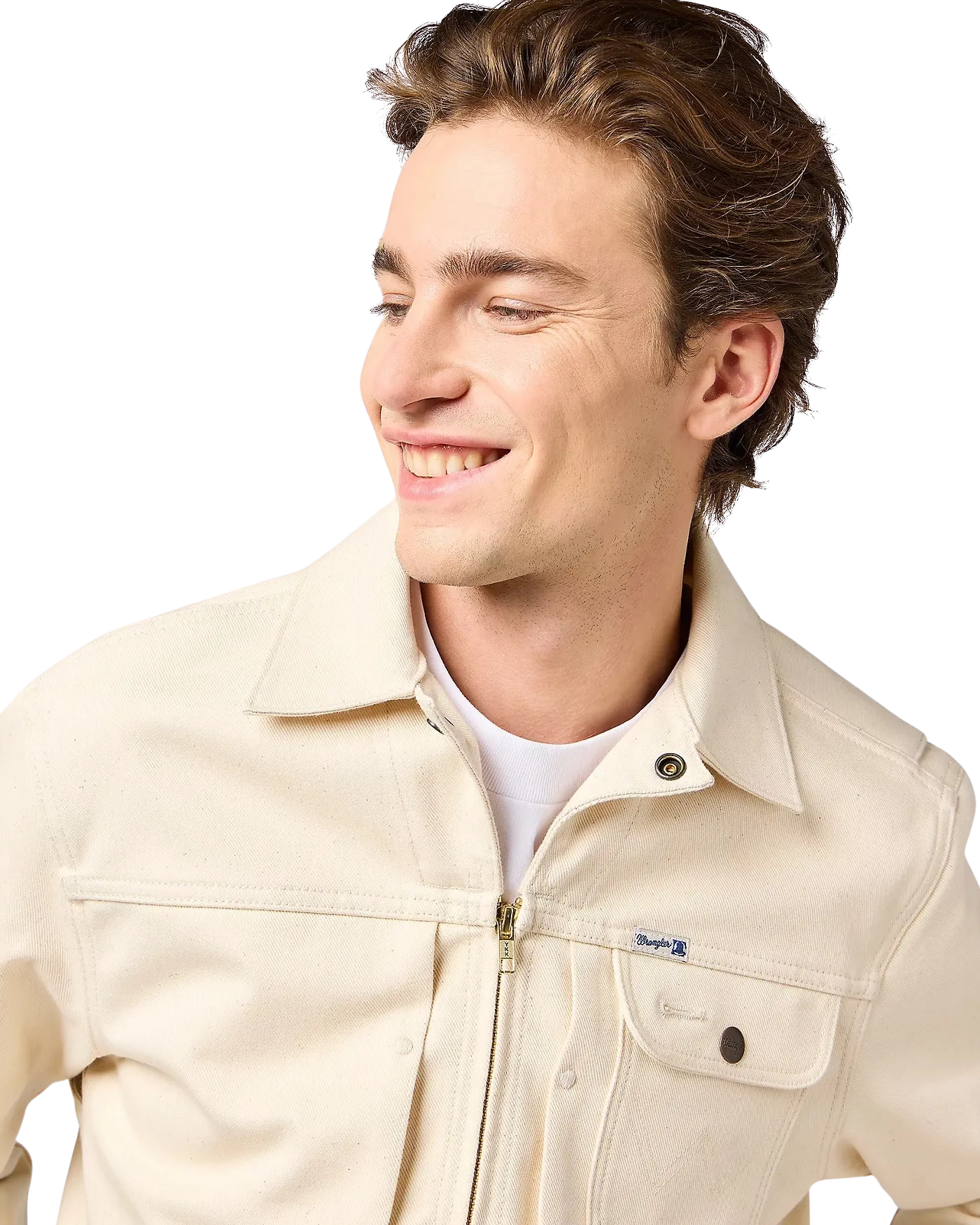 Embroidered Jacket in Ecru