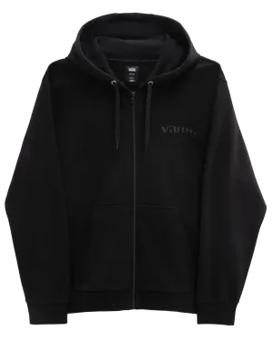 Essential Relaxed Zip Hoodie in Black