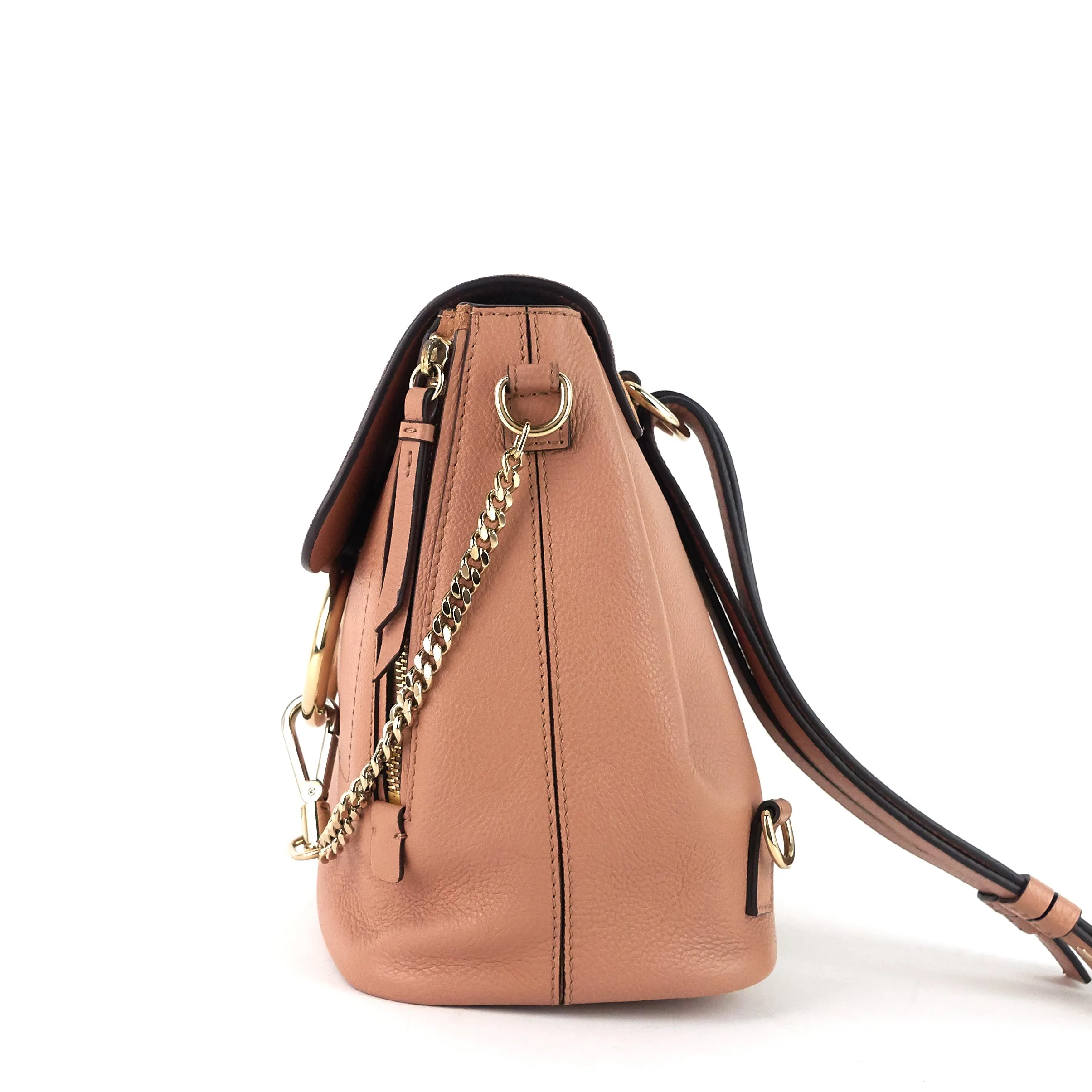 Faye Calfskin and Suede Backpack Bag Bags_Chloé