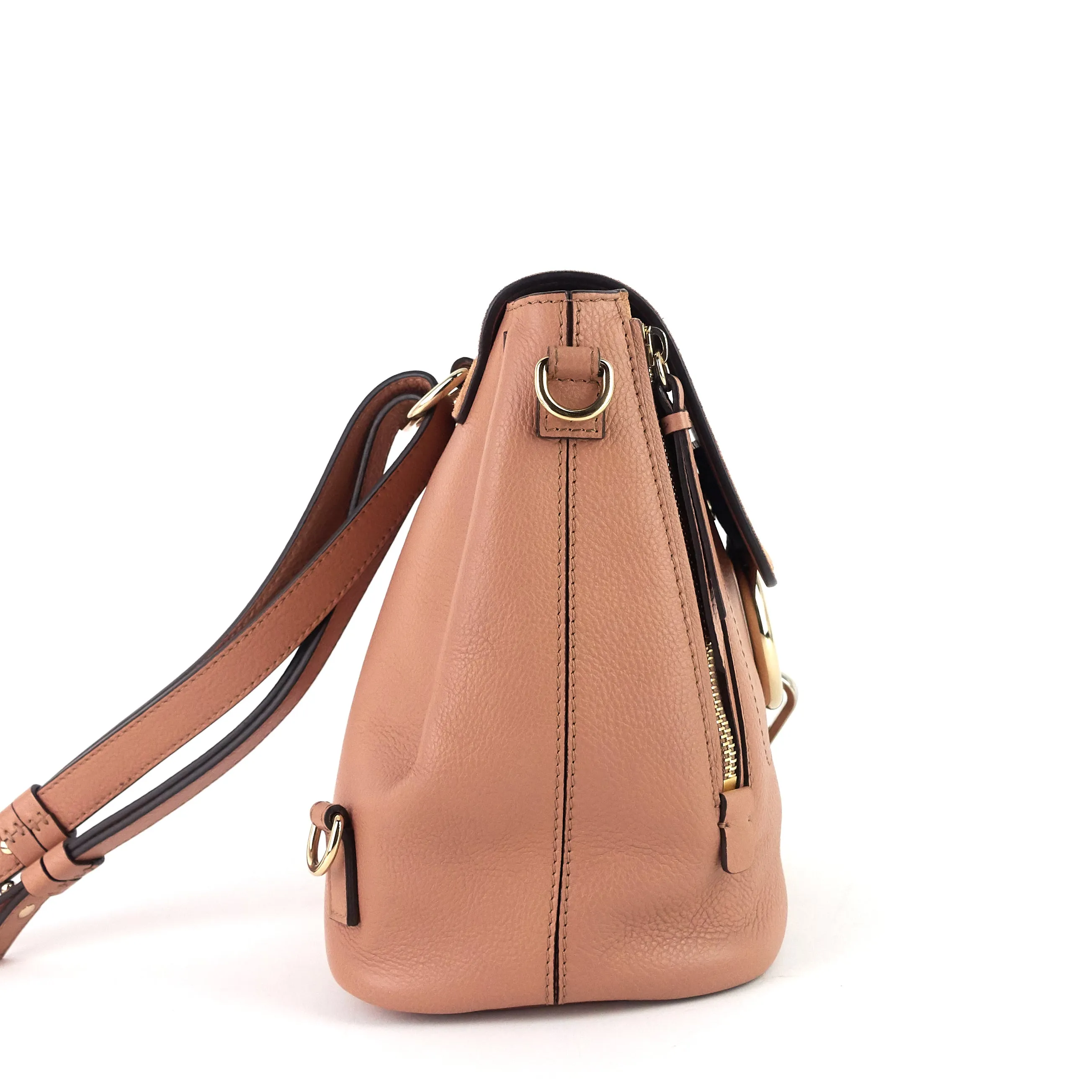 Faye Calfskin and Suede Backpack Bag Bags_Chloé