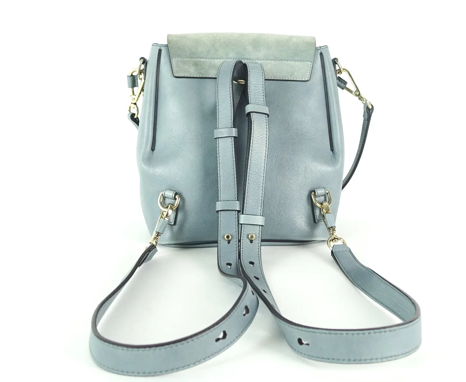 Faye Medium Suede and Calf Leather Backpack Bags_Chloé