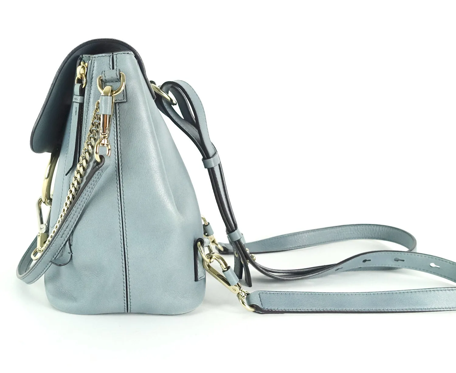 Faye Medium Suede and Calf Leather Backpack Bags_Chloé