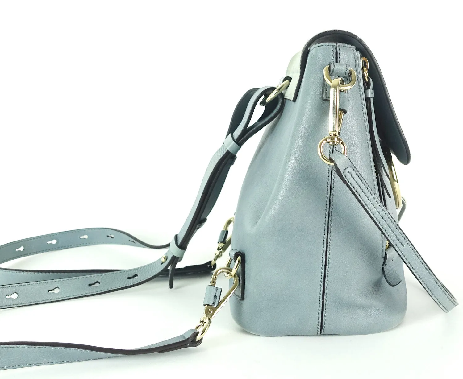 Faye Medium Suede and Calf Leather Backpack Bags_Chloé