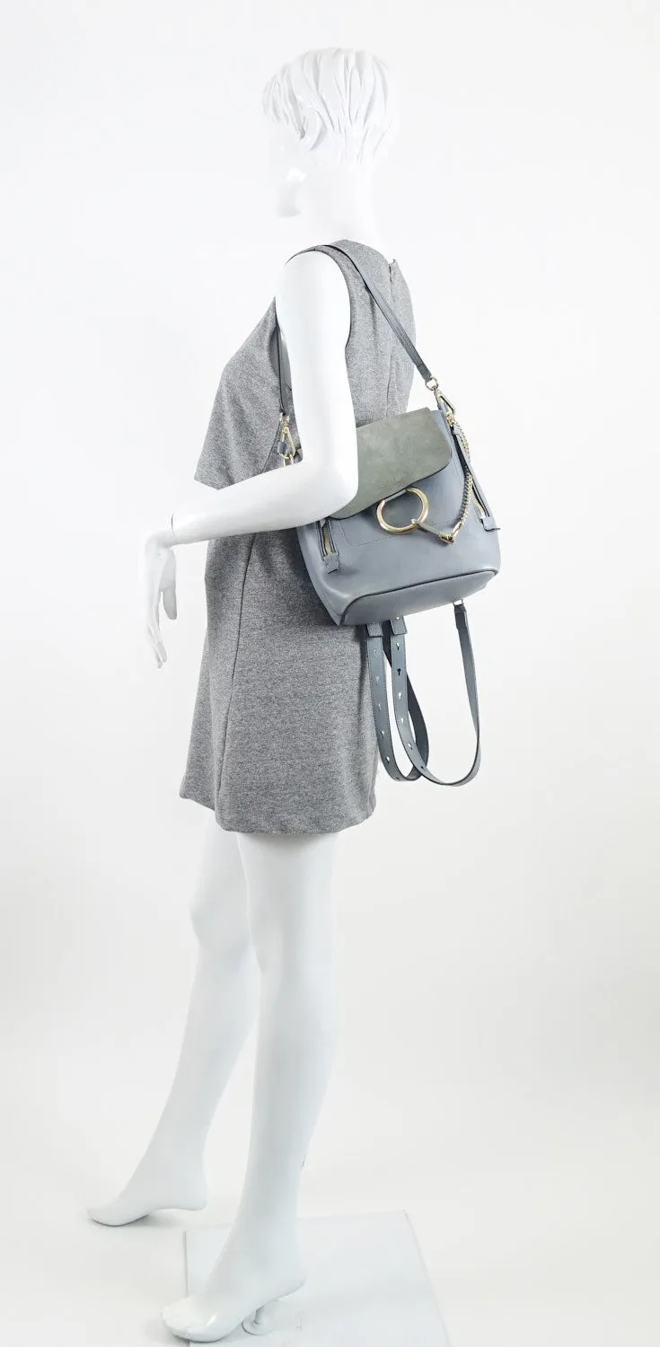 Faye Medium Suede and Calf Leather Backpack Bags_Chloé