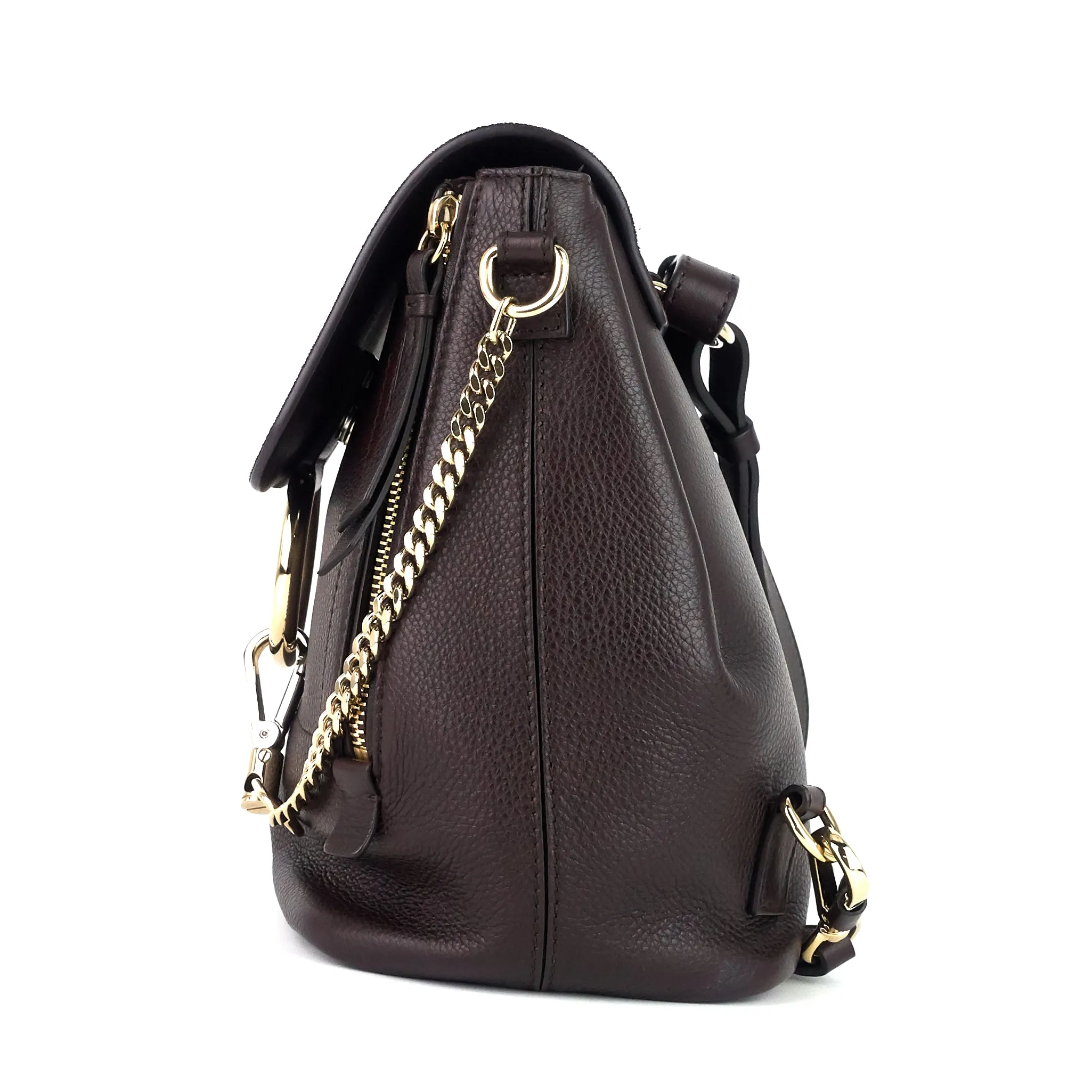 Faye Small Calf and Suede Backpack Bags_Chloé