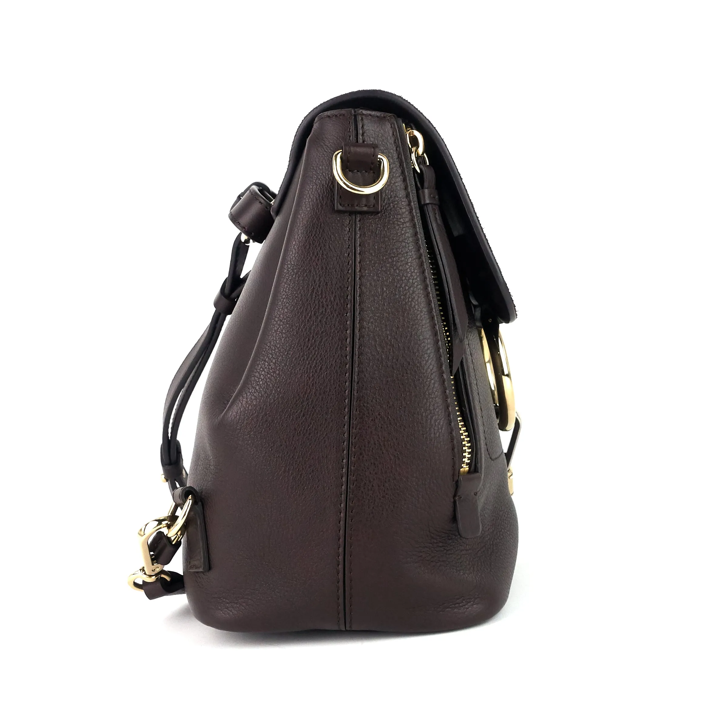 Faye Small Calf and Suede Backpack Bags_Chloé