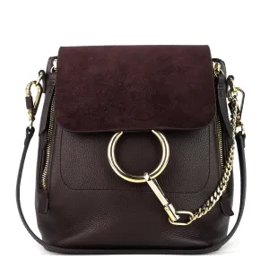Faye Small Calf and Suede Backpack Bags_Chloé