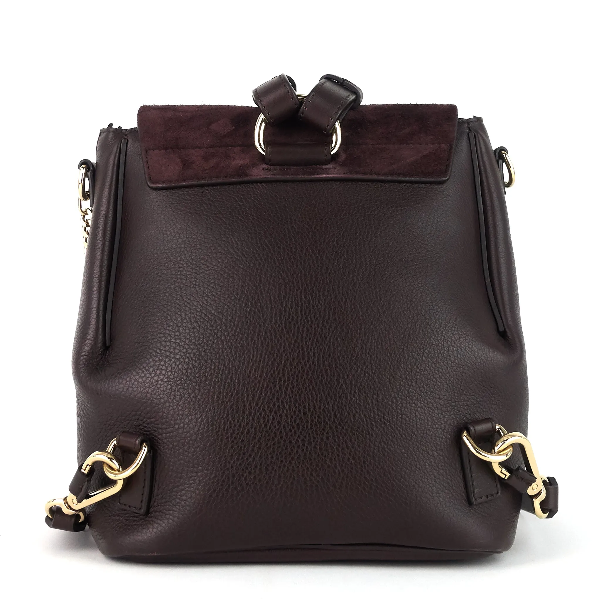 Faye Small Calf and Suede Backpack Bags_Chloé