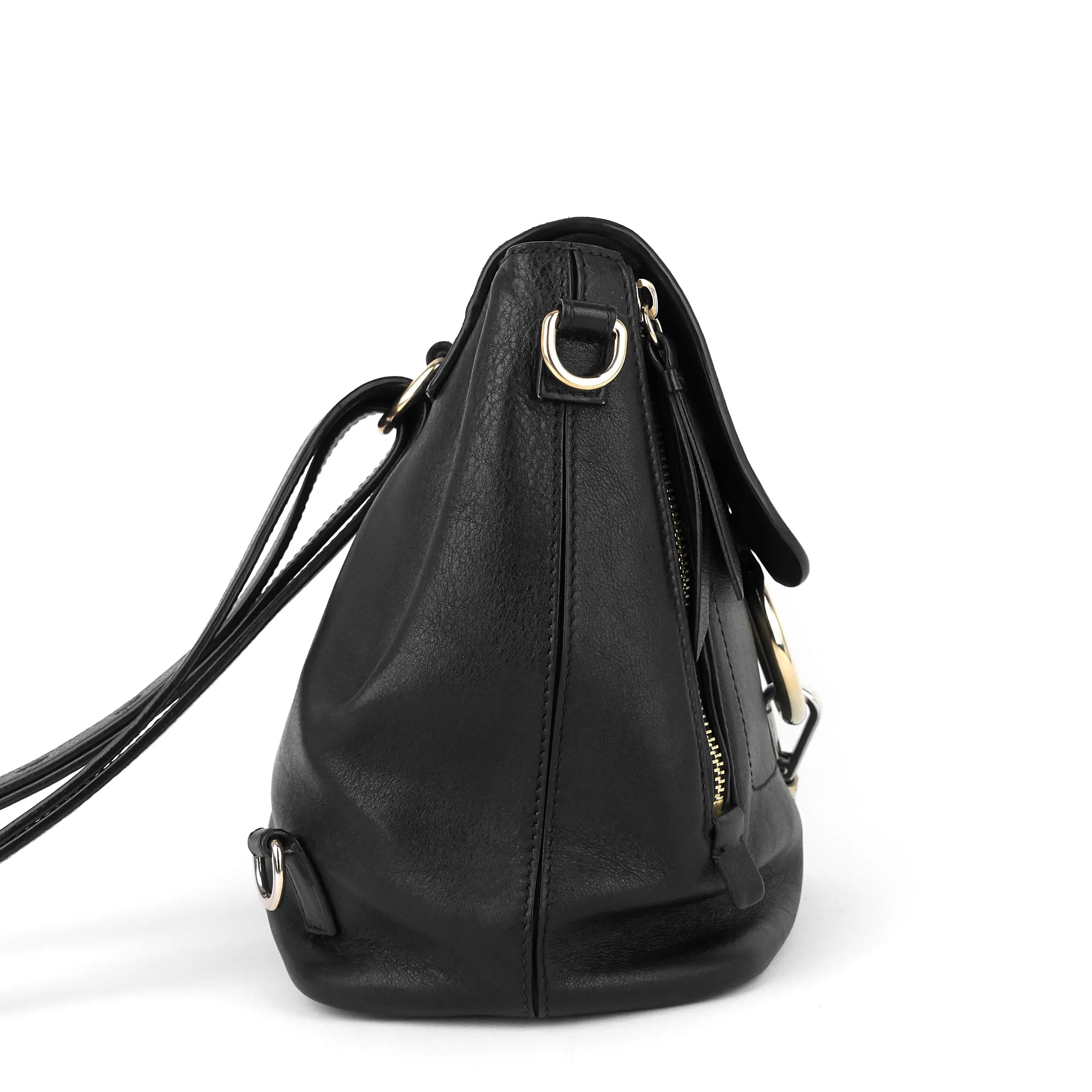 Faye Small Calfskin and Suede Backpack Bag Bags_Chloé