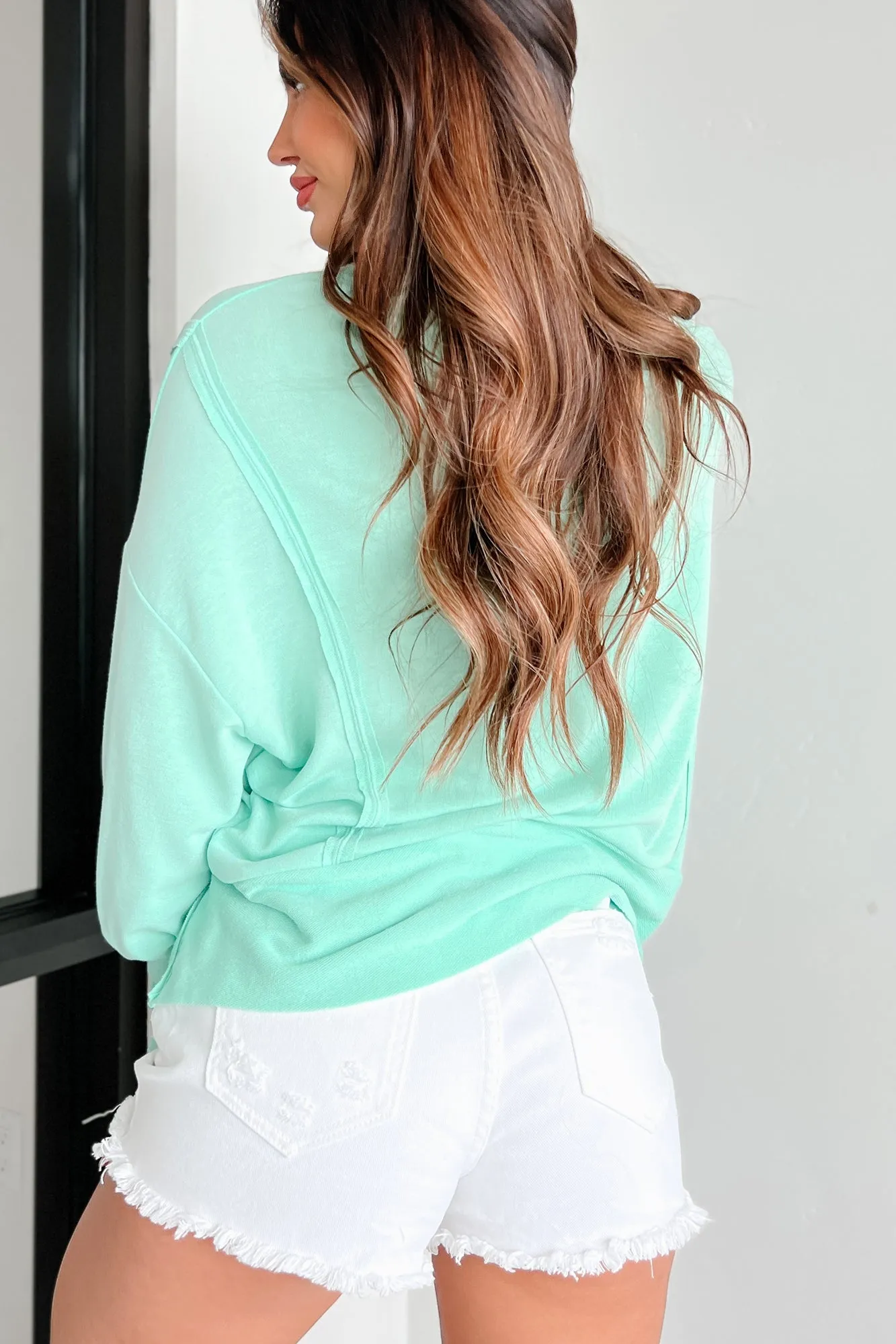 Feeling Mellow Oversized Long Sleeve Top (MInt)