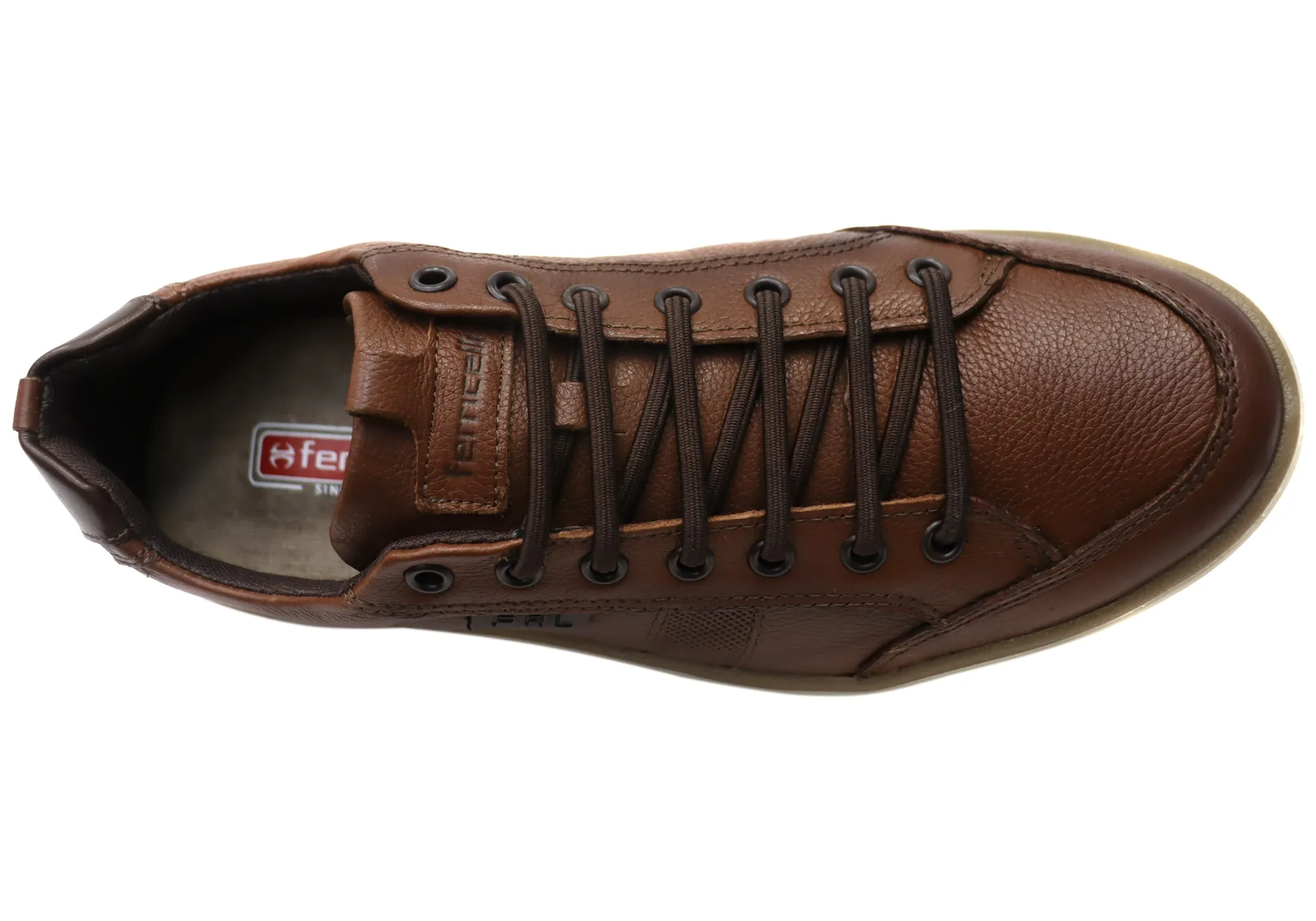 Ferricelli Richard Mens Brazilian Comfort Leather Slip On Casual Shoes Ferricelli Shoes