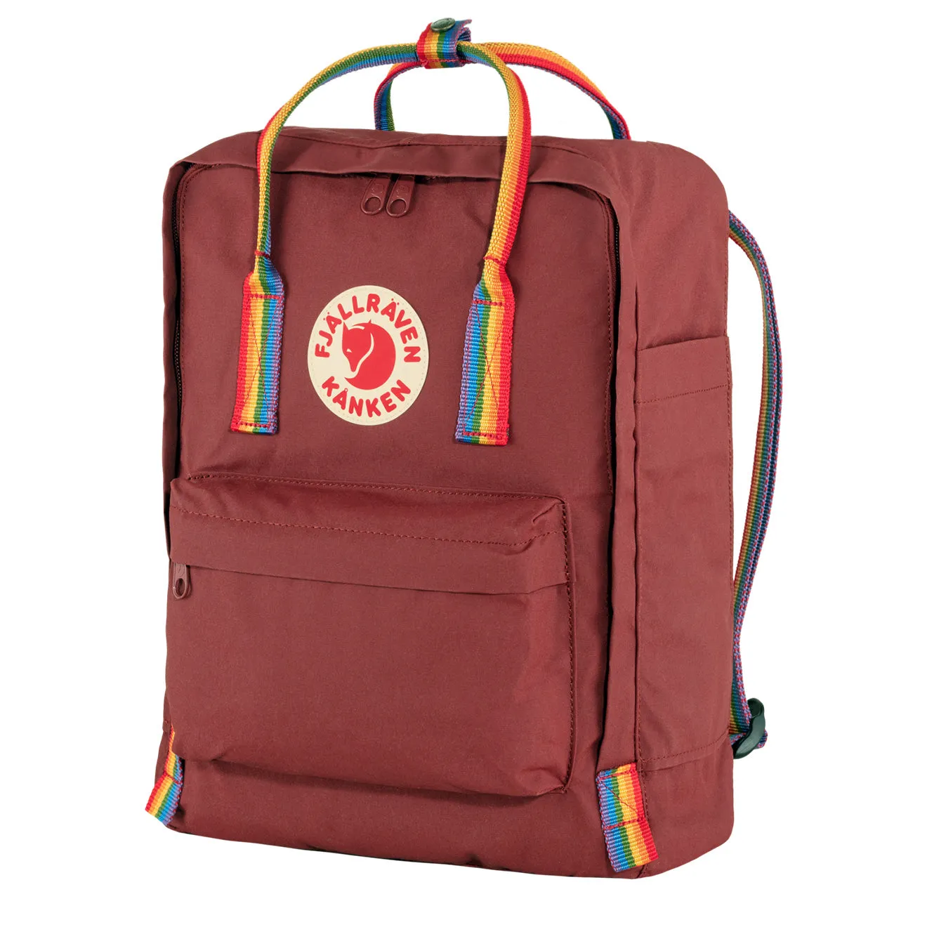 Fjallraven Kanken Classic Backpack Ox Red / Rainbow Pattern Fjällräven Kånken Bags