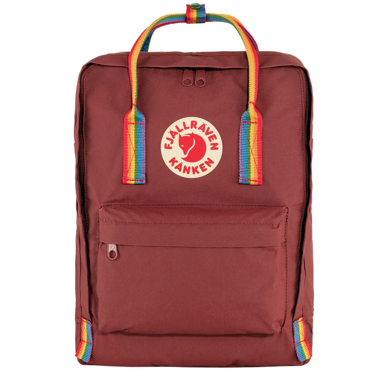 Fjallraven Kanken Classic Backpack Ox Red / Rainbow Pattern Fjällräven Kånken Bags