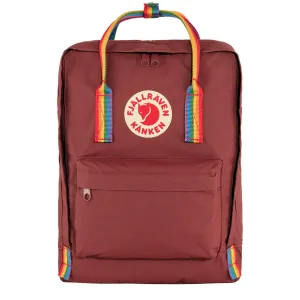 Fjallraven Kanken Classic Backpack Ox Red / Rainbow Pattern Fjällräven Kånken Bags