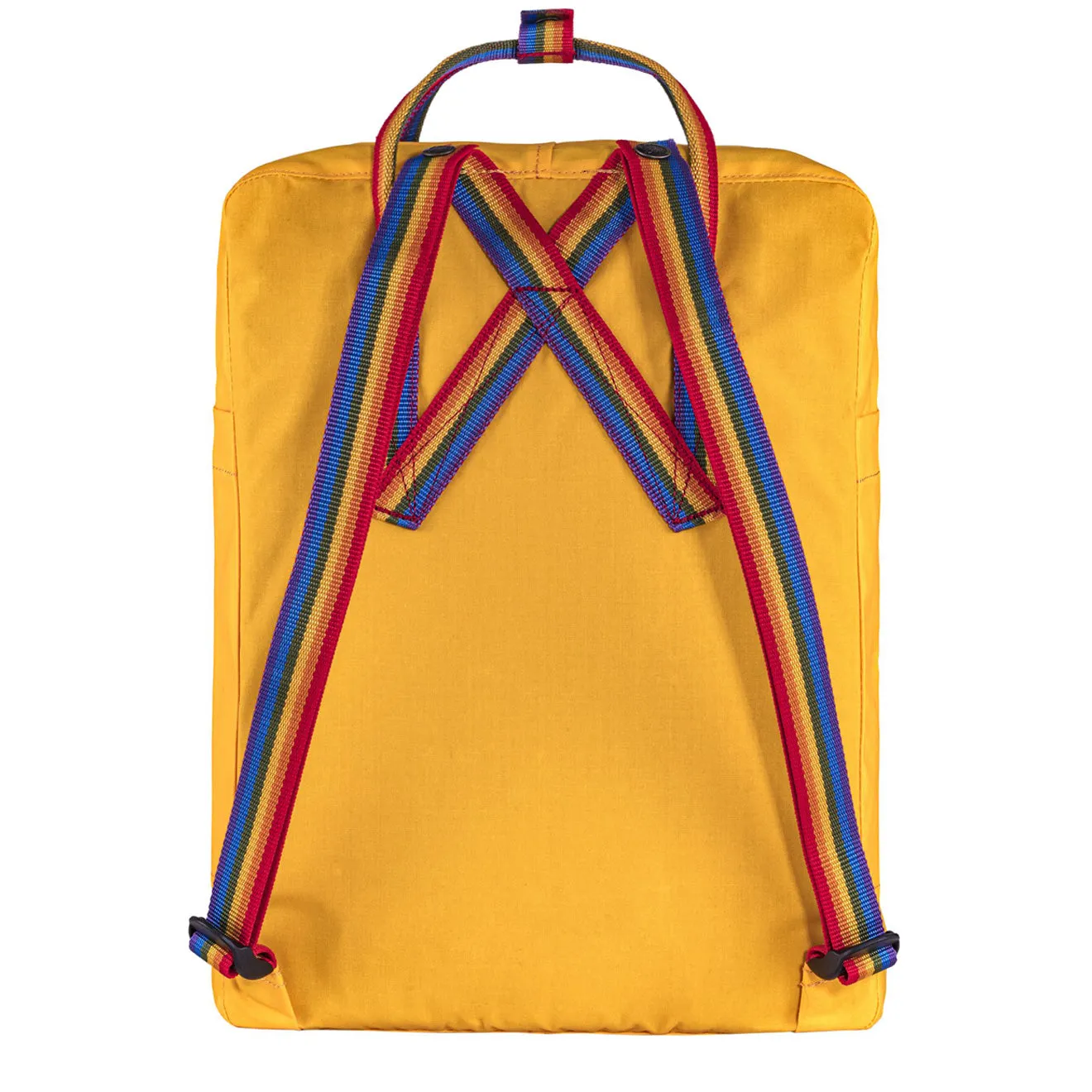 Fjallraven Kanken Classic Backpack Warm Yellow Rainbow Pattern Fjällräven Kånken Bags