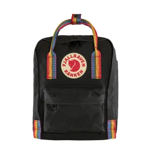 Fjallraven Kanken Rainbow Mini Black Rainbow Pattern Fjällräven Kånken Bags