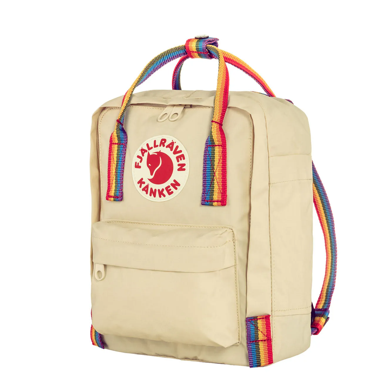 Fjallraven Kanken Rainbow Mini Light Oak-Rainbow Pattern Fjällräven Kånken Bags