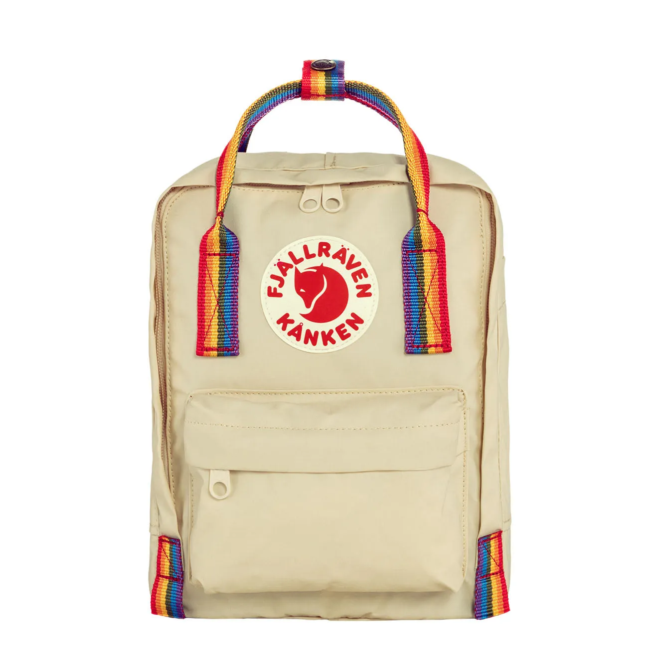 Fjallraven Kanken Rainbow Mini Light Oak-Rainbow Pattern Fjällräven Kånken Bags