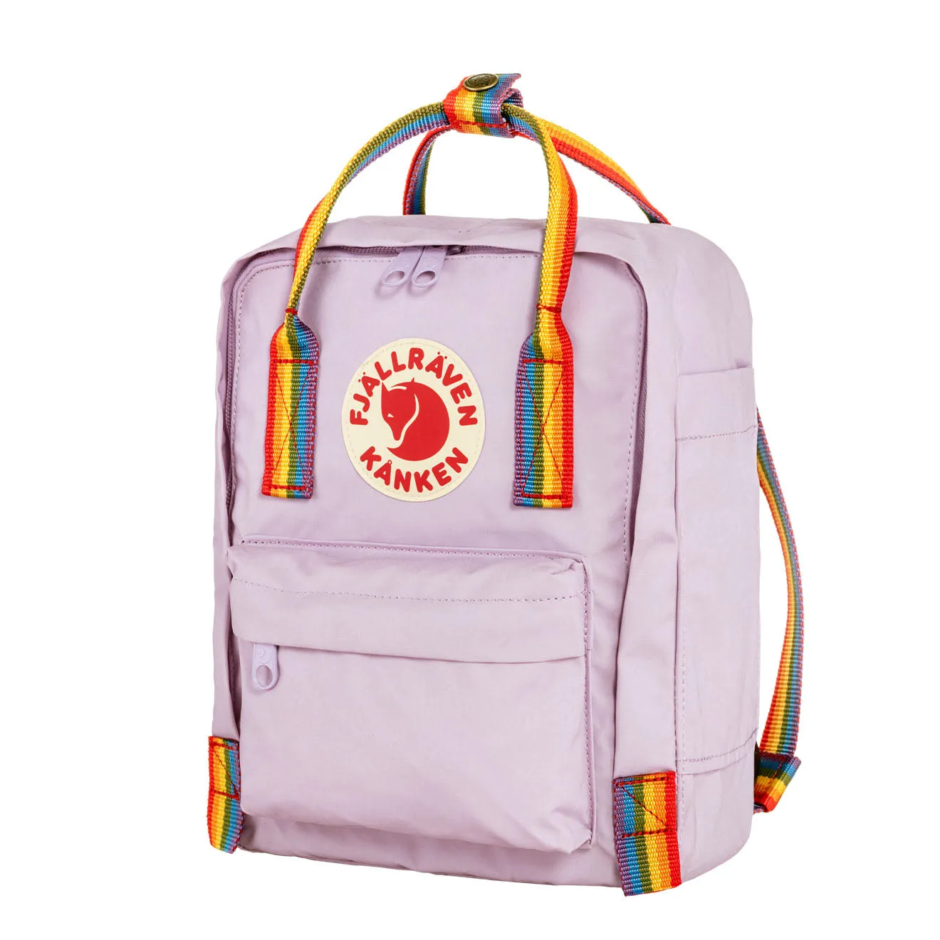 Fjallraven Kanken Rainbow Mini Pastel Lavender-Rainbow Fjällräven Kånken Bags
