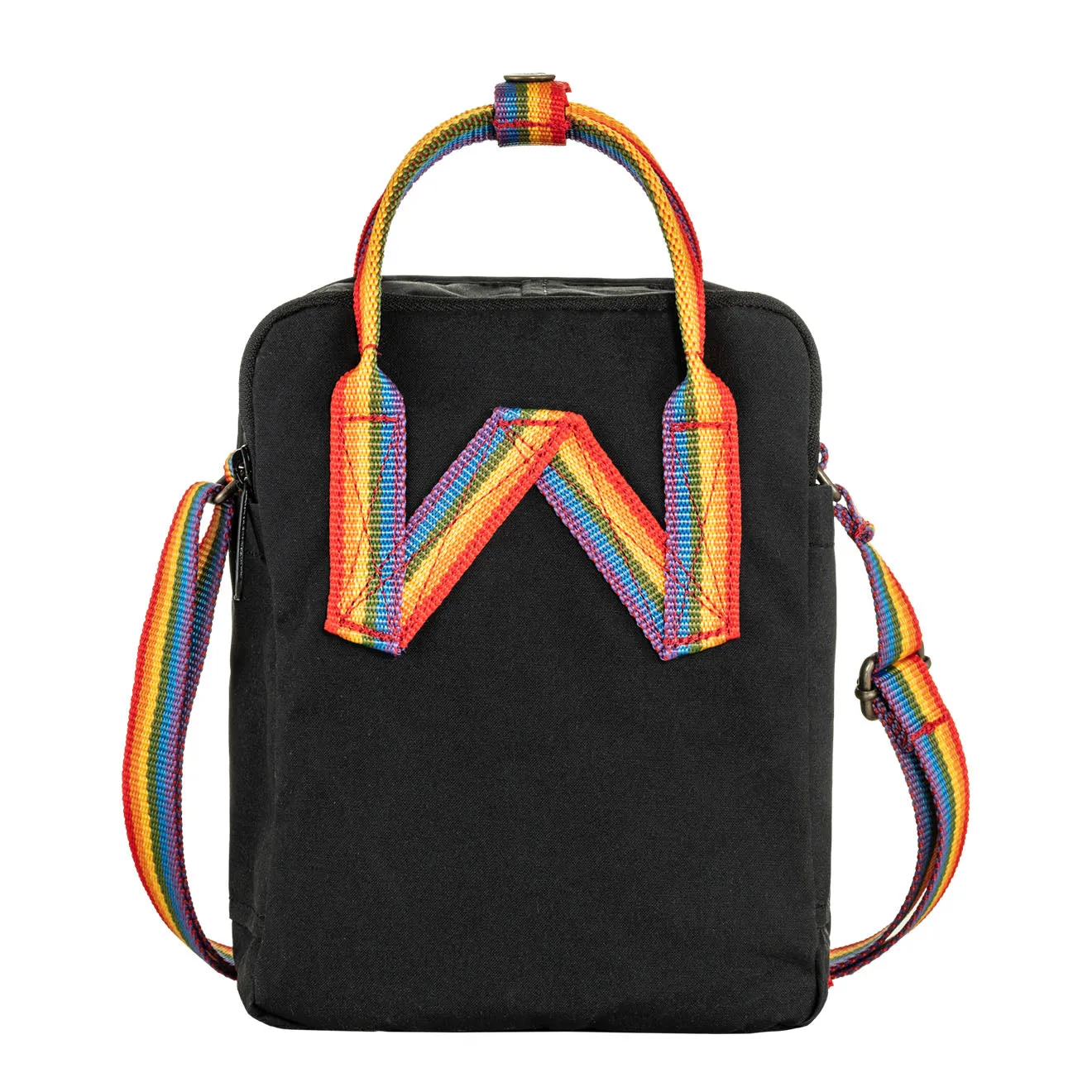 Fjallraven Kanken Rainbow Sling Black-Rainbow Pattern Fjällräven Kånken Bags