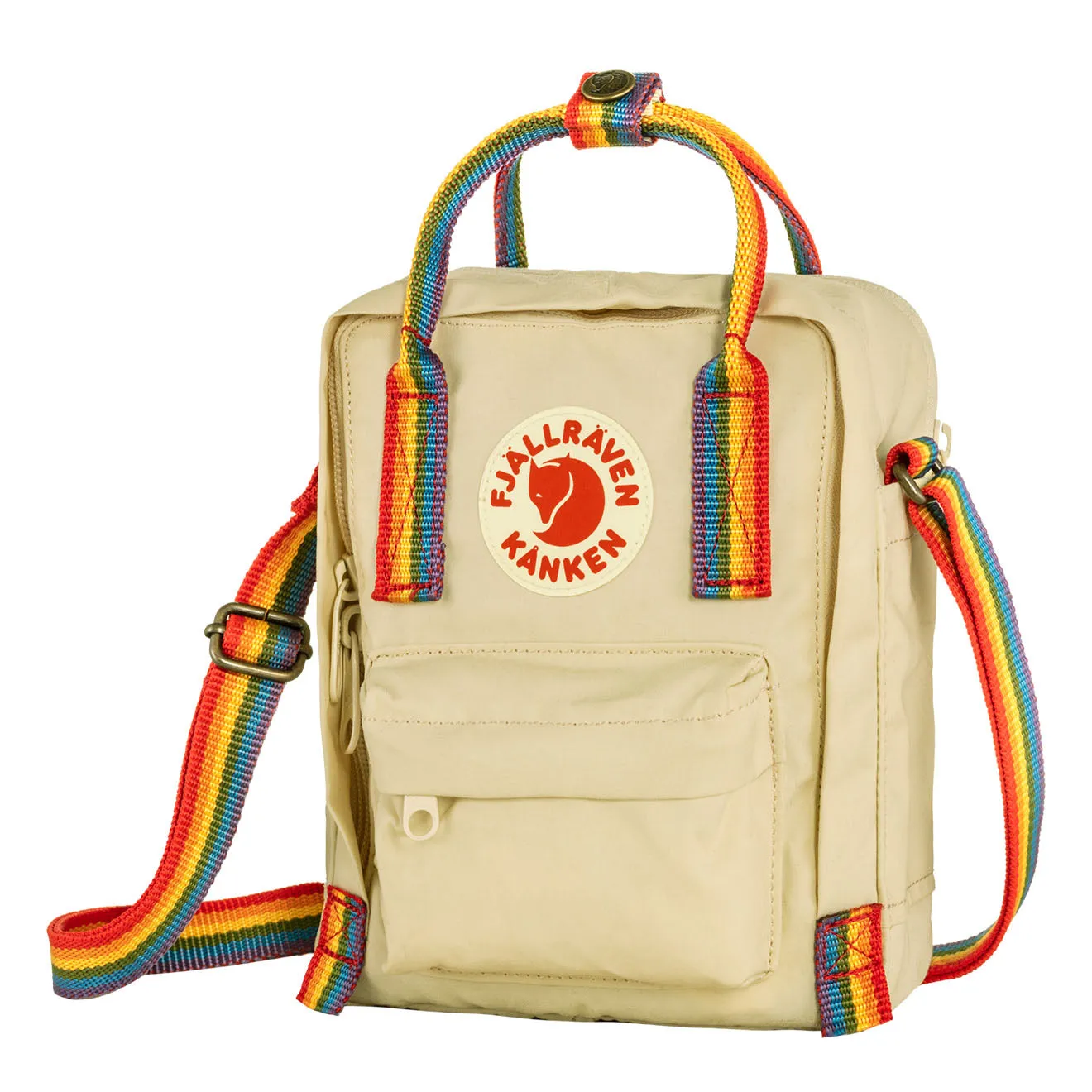Fjallraven Kanken Rainbow Sling Light Oak-Rainbow Pattern Fjällräven Kånken Bags