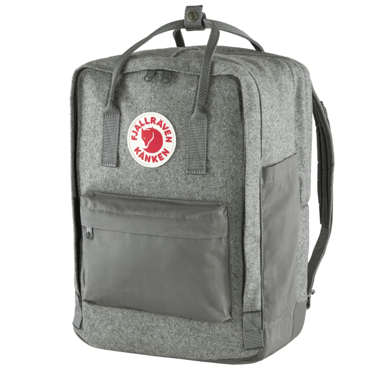 Fjallraven Kanken Re-Wool Laptop 15  Granite Grey Fjällräven Kånken Bags
