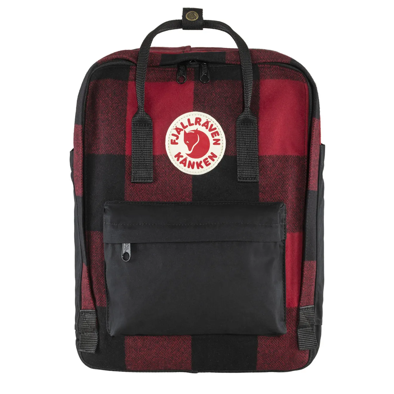 Fjallraven Kanken Re-Wool Red / Black Fjällräven Kånken Bags