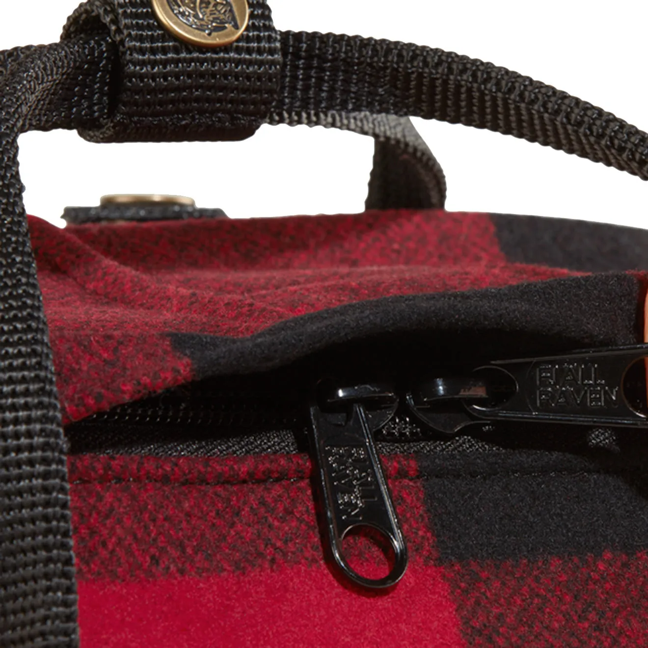 Fjallraven Kanken Re-Wool Red / Black Fjällräven Kånken Bags