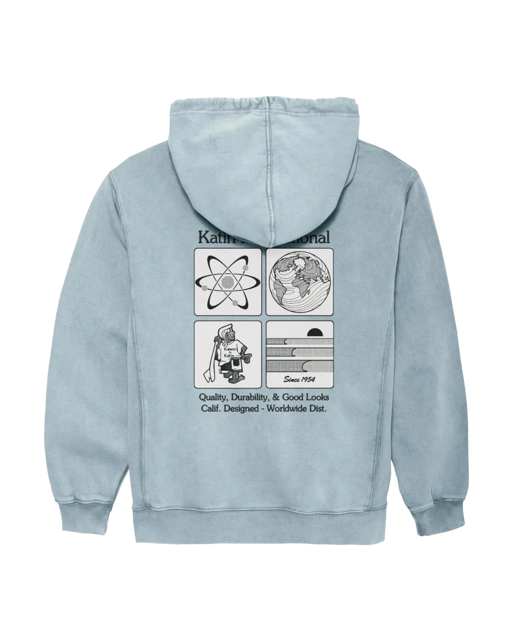 Forecast Hoodie in Sky Pigment Dye