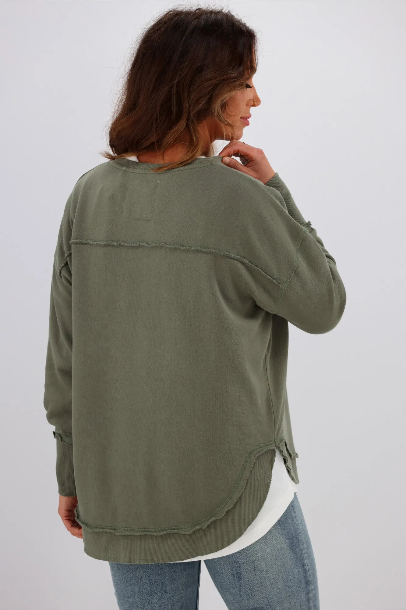 Foxwood Delilah Crew Khaki