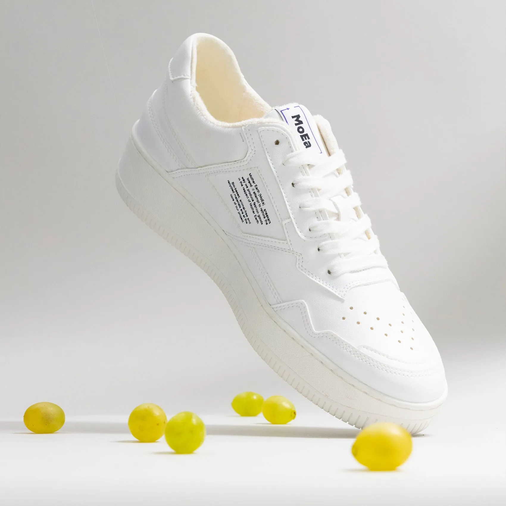 GEN1 Sneaker in White Plant Leather from MoEa