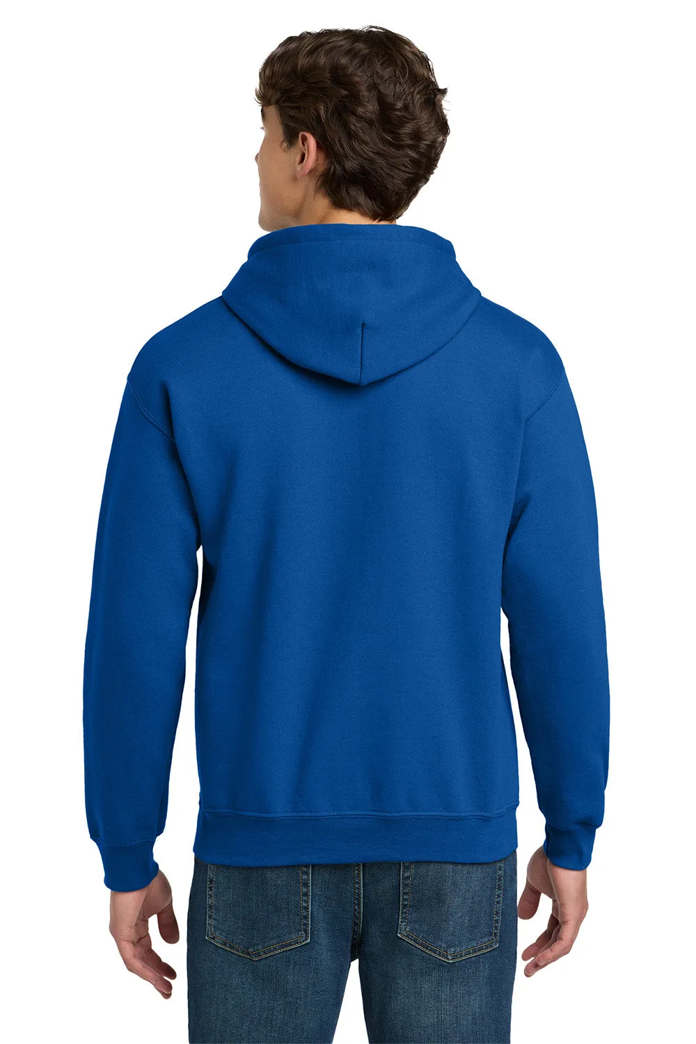 Gildan Mens DryBlend Moisture Wicking Hooded Sweatshirt Hoodie w/ Pouch Pocket - Royal Blue