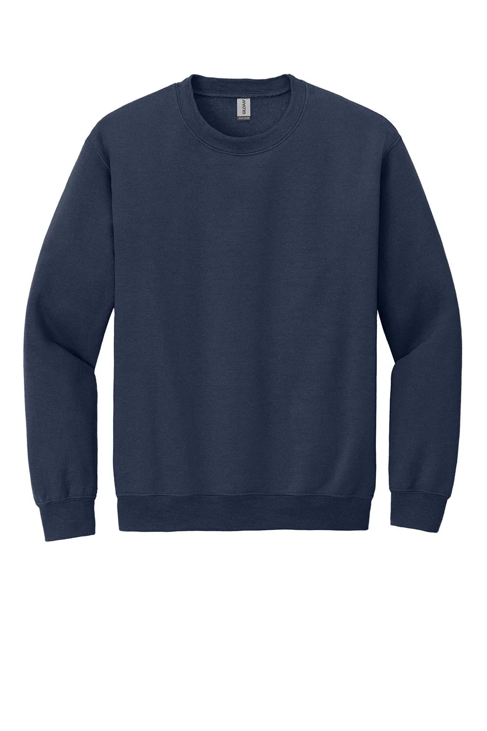 Gildan Mens Pill Resistant Fleece Crewneck Sweatshirt - Navy Blue