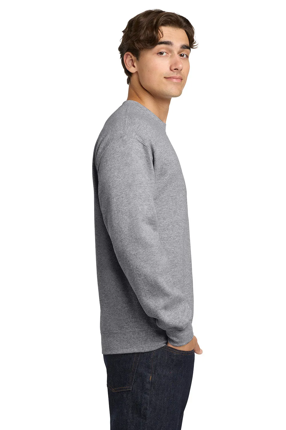 Gildan Mens Pill Resistant Fleece Crewneck Sweatshirt - Sport Grey