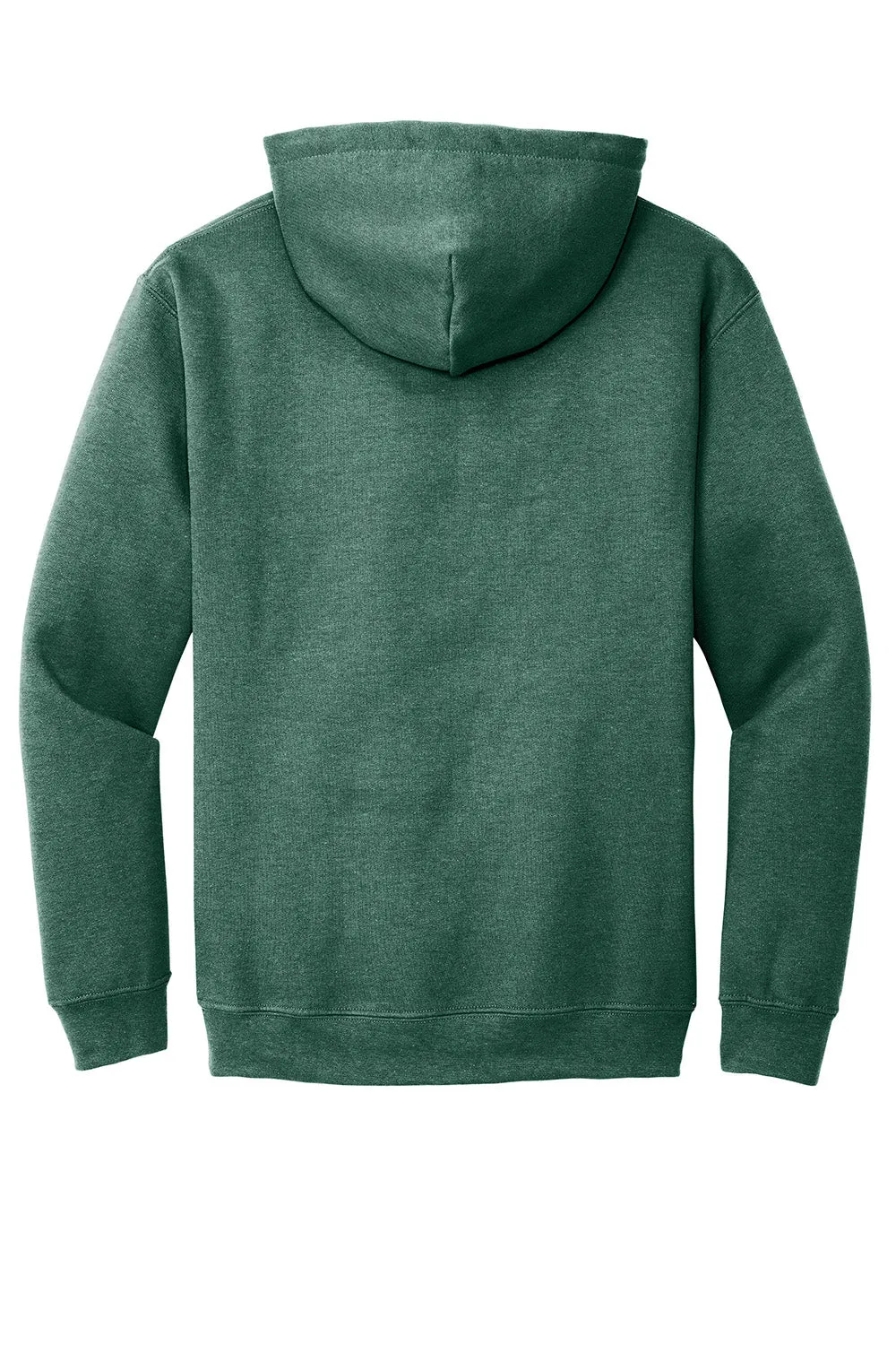 Gildan Mens Pill Resistant Hooded Sweatshirt Hoodie w/ Pouch Pocket - Heather Dark Green