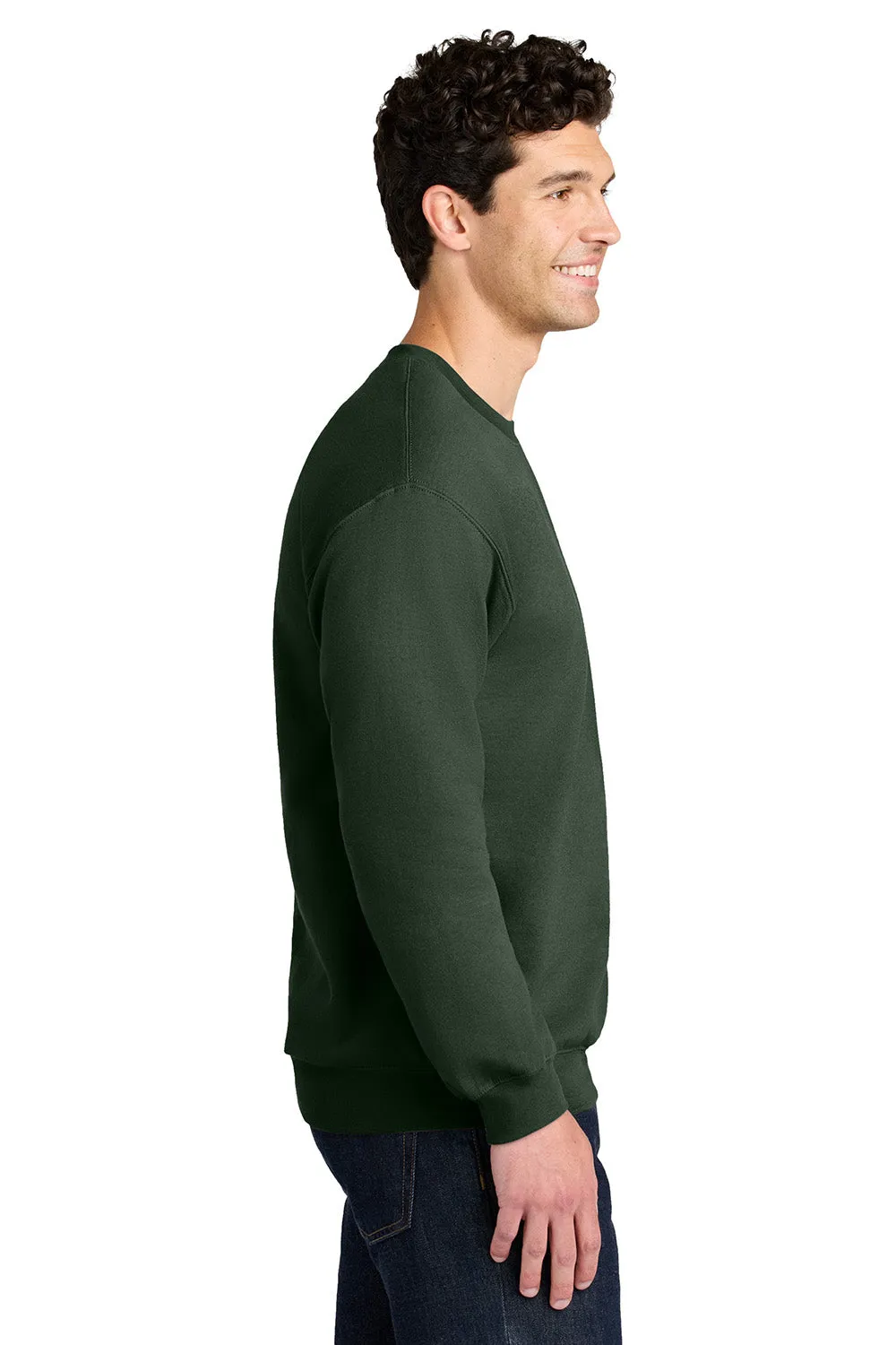 Gildan Mens Softstyle Crewneck Sweatshirt - Forest Green