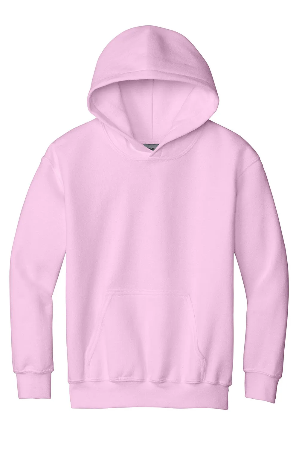 Gildan Youth Pill Resistant Hooded Sweatshirt Hoodie w/ Pouch Pocket - Light Pink