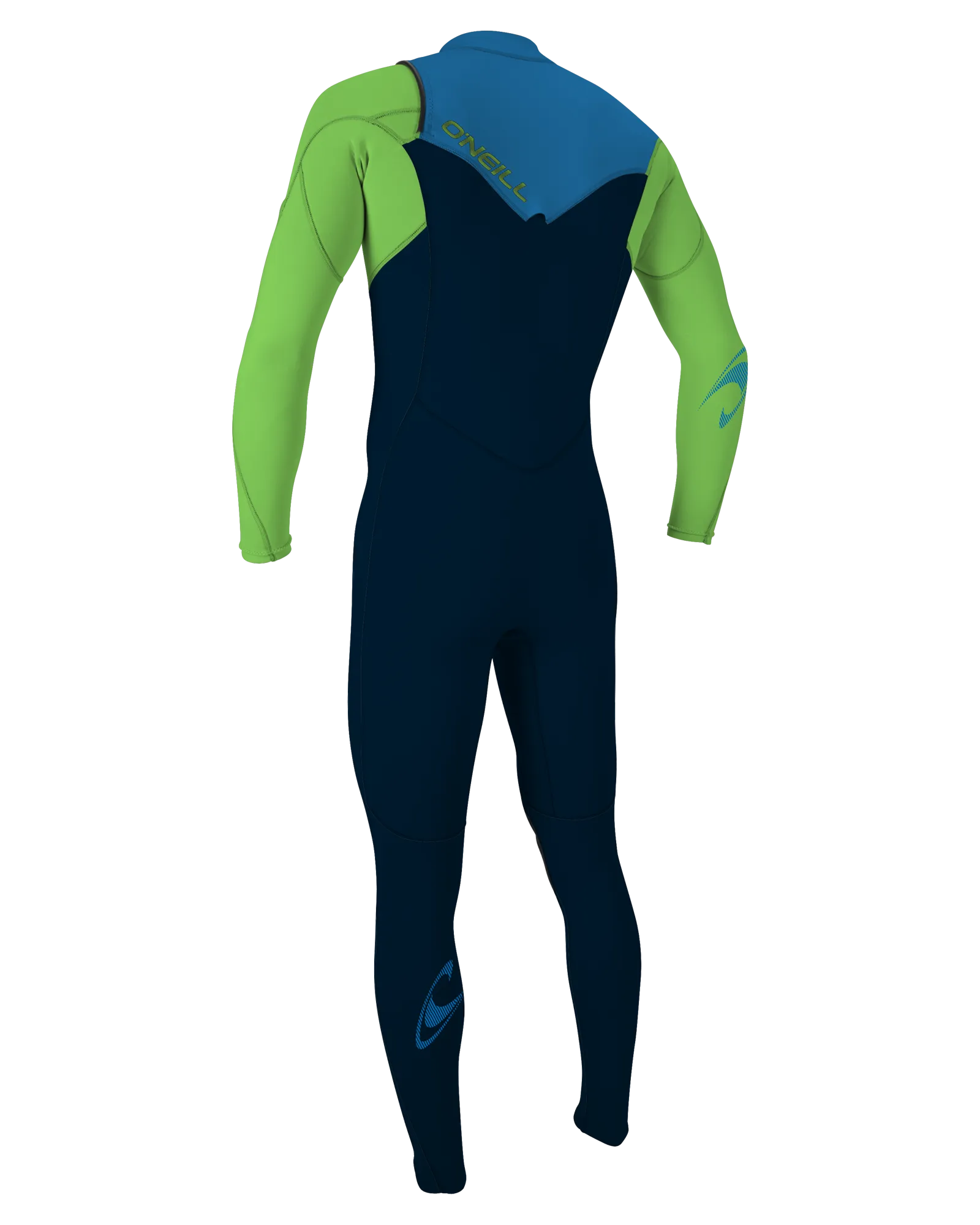 Hammer 3/2mm Chest Zip Wetsuit in Abyss, Dayglo & Ocean