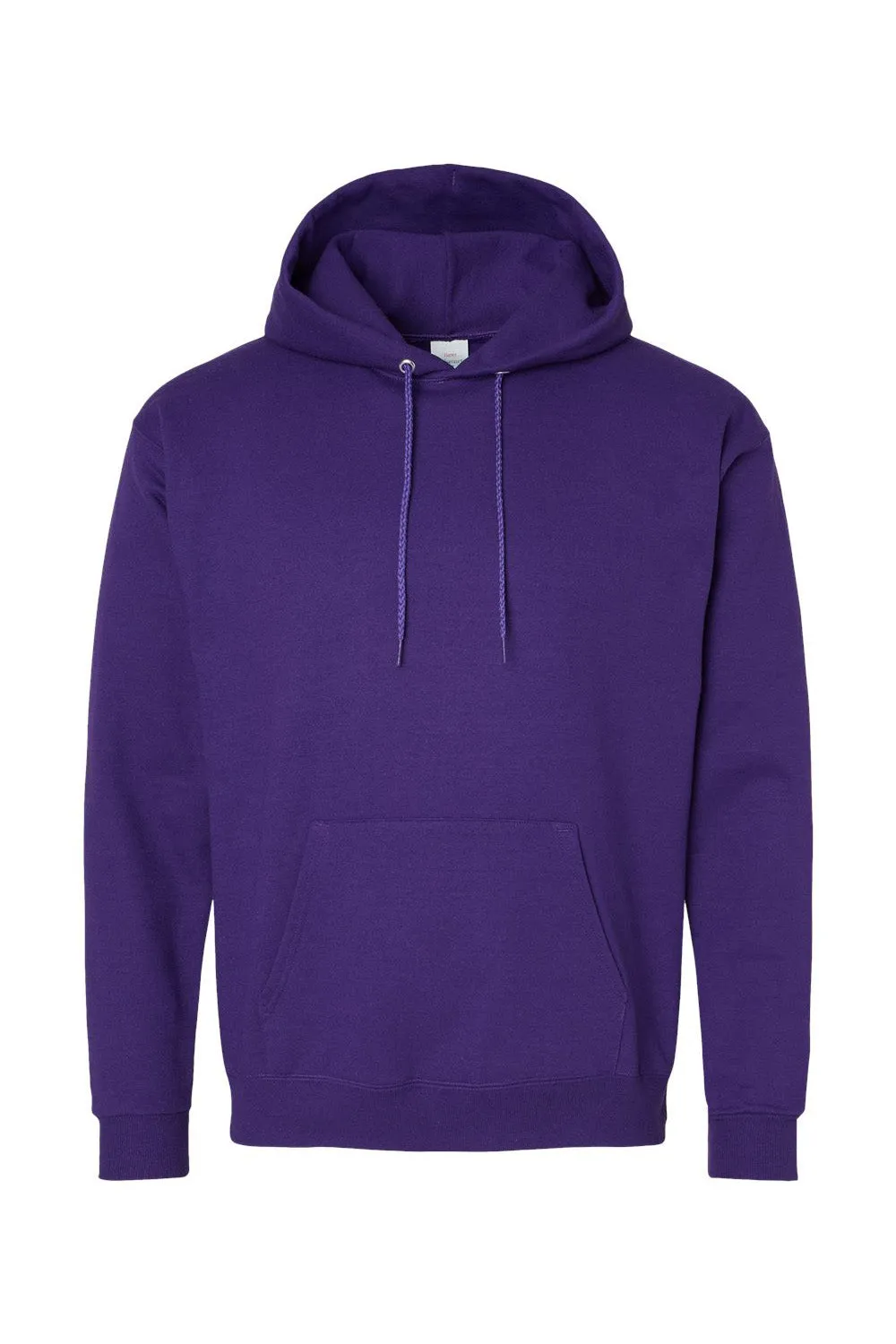 Hanes Mens EcoSmart Print Pro XP Pill Resistant Hooded Sweatshirt Hoodie w/ Pouch Pocket - Athletic Purple