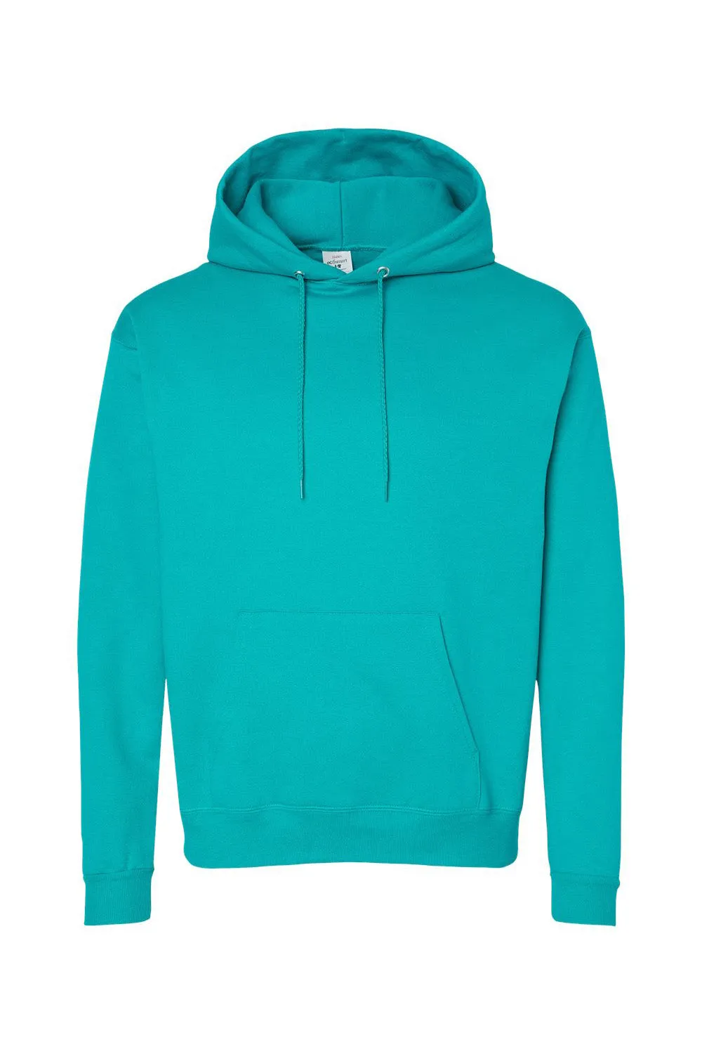 Hanes Mens EcoSmart Print Pro XP Pill Resistant Hooded Sweatshirt Hoodie w/ Pouch Pocket - Athletic Teal Green