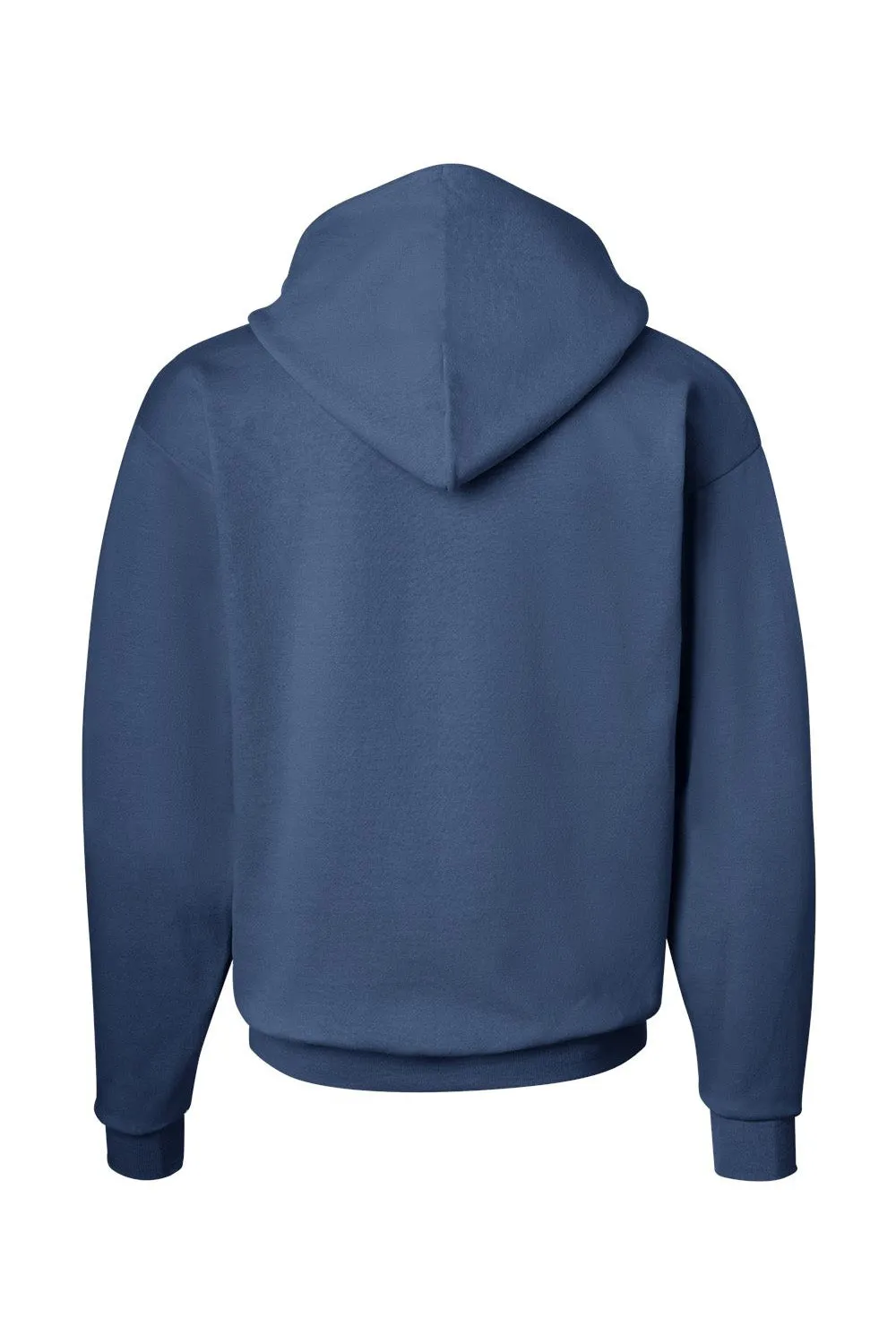 Hanes Mens EcoSmart Print Pro XP Pill Resistant Hooded Sweatshirt Hoodie w/ Pouch Pocket - Denim Blue