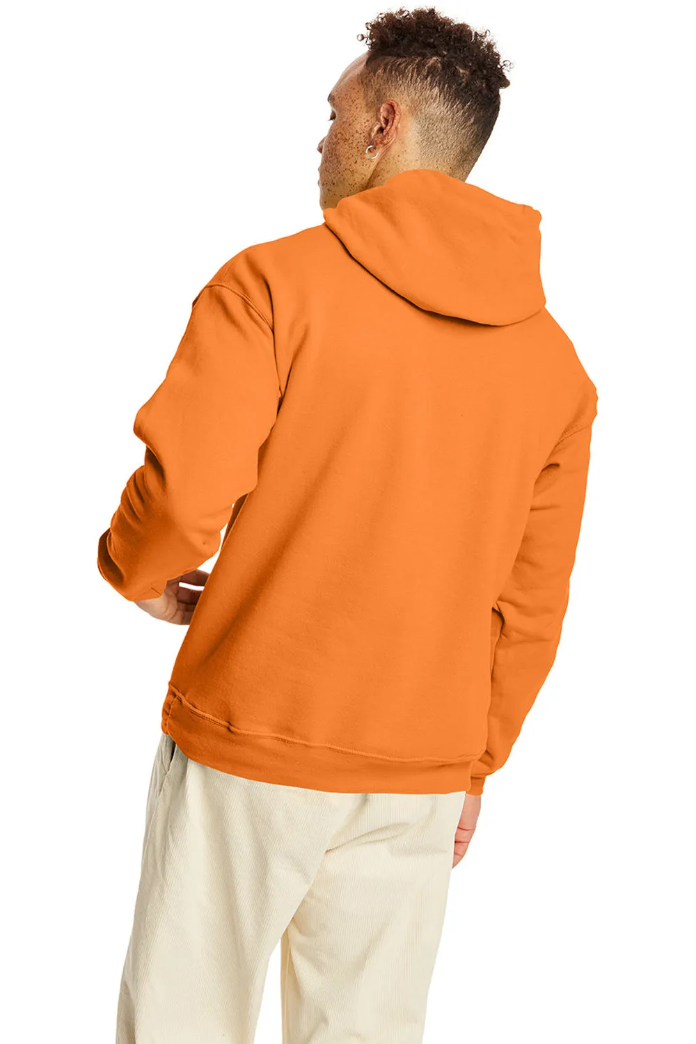 Hanes Mens EcoSmart Print Pro XP Pill Resistant Hooded Sweatshirt Hoodie w/ Pouch Pocket - Tennessee Orange