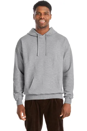 Hanes Mens Perfect Sweats Hooded Sweatshirt Hoodie w/ Pouch Pocket - Light Steel Grey