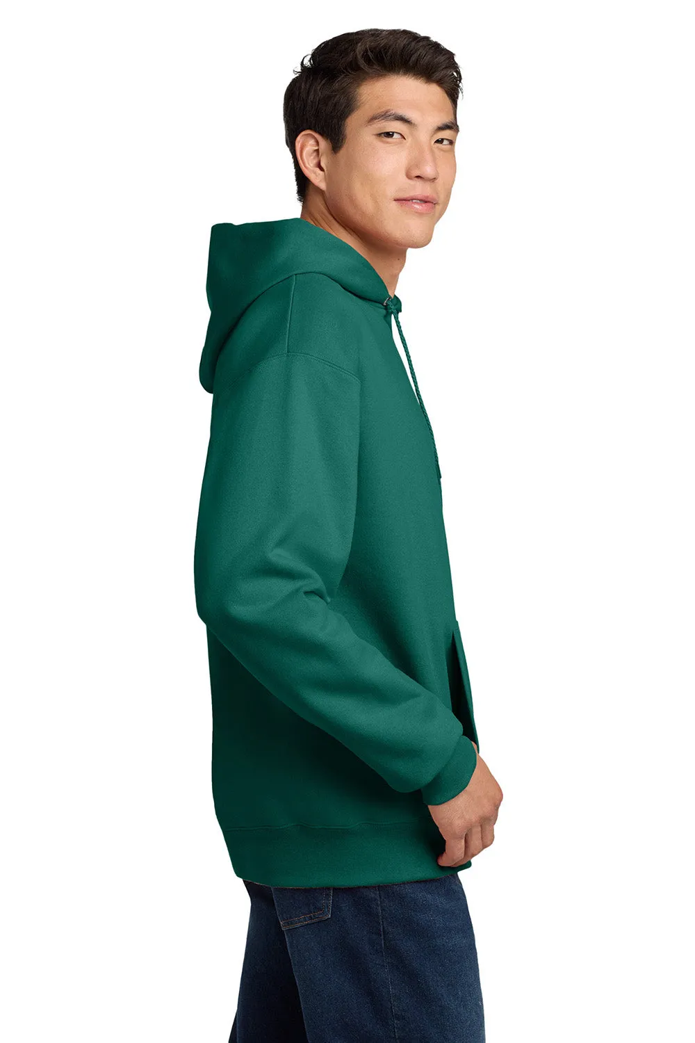 Hanes Mens Ultimate Cotton PrintPro XP Pill Resistant Hooded Sweatshirt Hoodie w/ Pouch Pocket - Cactus Green