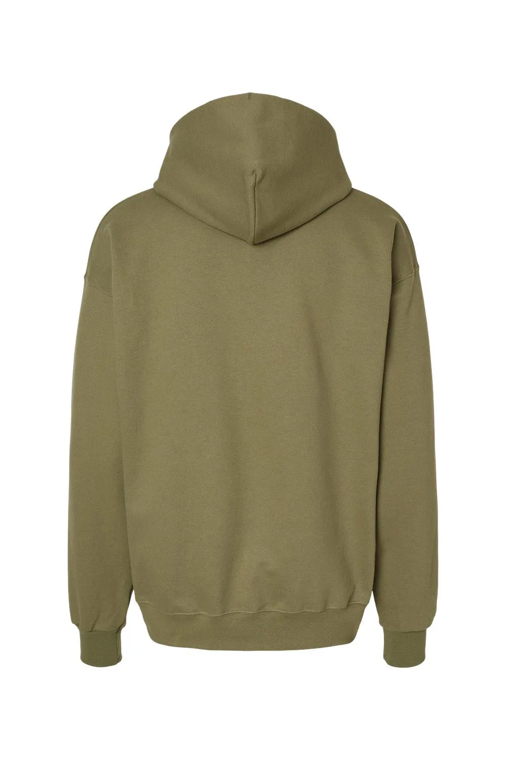 Hanes Mens Ultimate Cotton PrintPro XP Pill Resistant Hooded Sweatshirt Hoodie w/ Pouch Pocket - Oregano